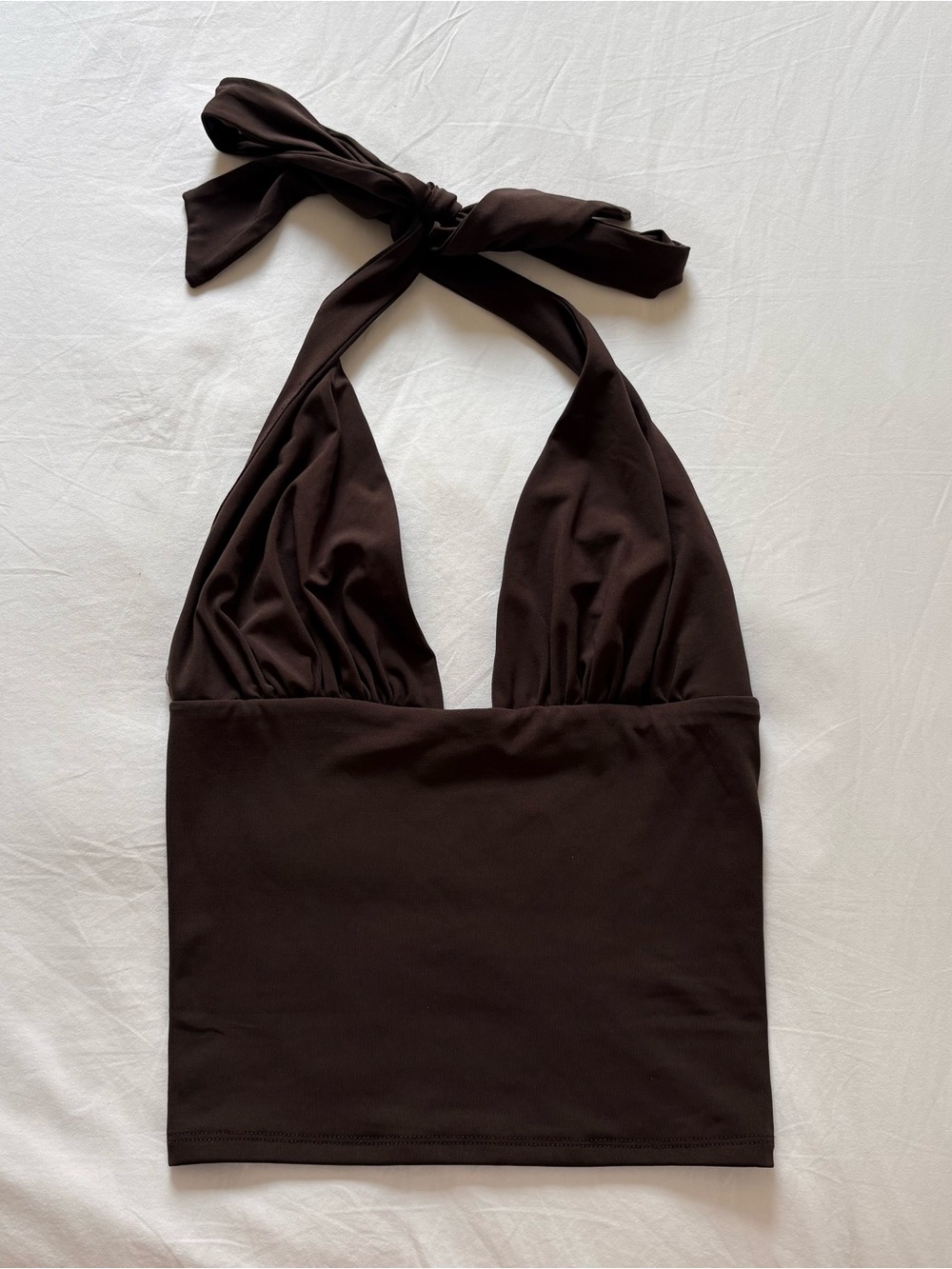 Garage Brown Halter Top